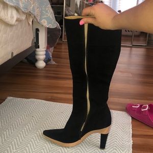 Black Velvet Boots